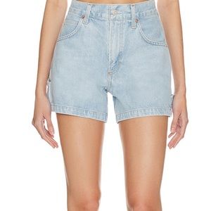 NWOT AGOLDE Magda Denim Short size 28 Light Wash